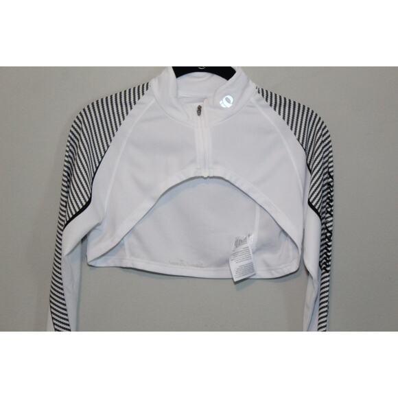 Pearl Izumi Women's Fly Intercool Shrug White Long Sleeve Zip Crop Top Large - Picture 3 of 12